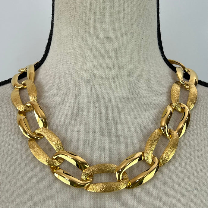 Vintage Napier Gold Link Necklace 20