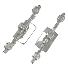 Load image into Gallery viewer, Vintage 3 Light Clear Glass Candelabras
