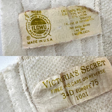 Load image into Gallery viewer, Vintage 80s Victoria&#39;s Secret Gold Label Lace Corset 34D
