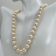 Load image into Gallery viewer, Vintage Costume Knotted Pearl Necklace with Gold Closure 17.5&quot;
