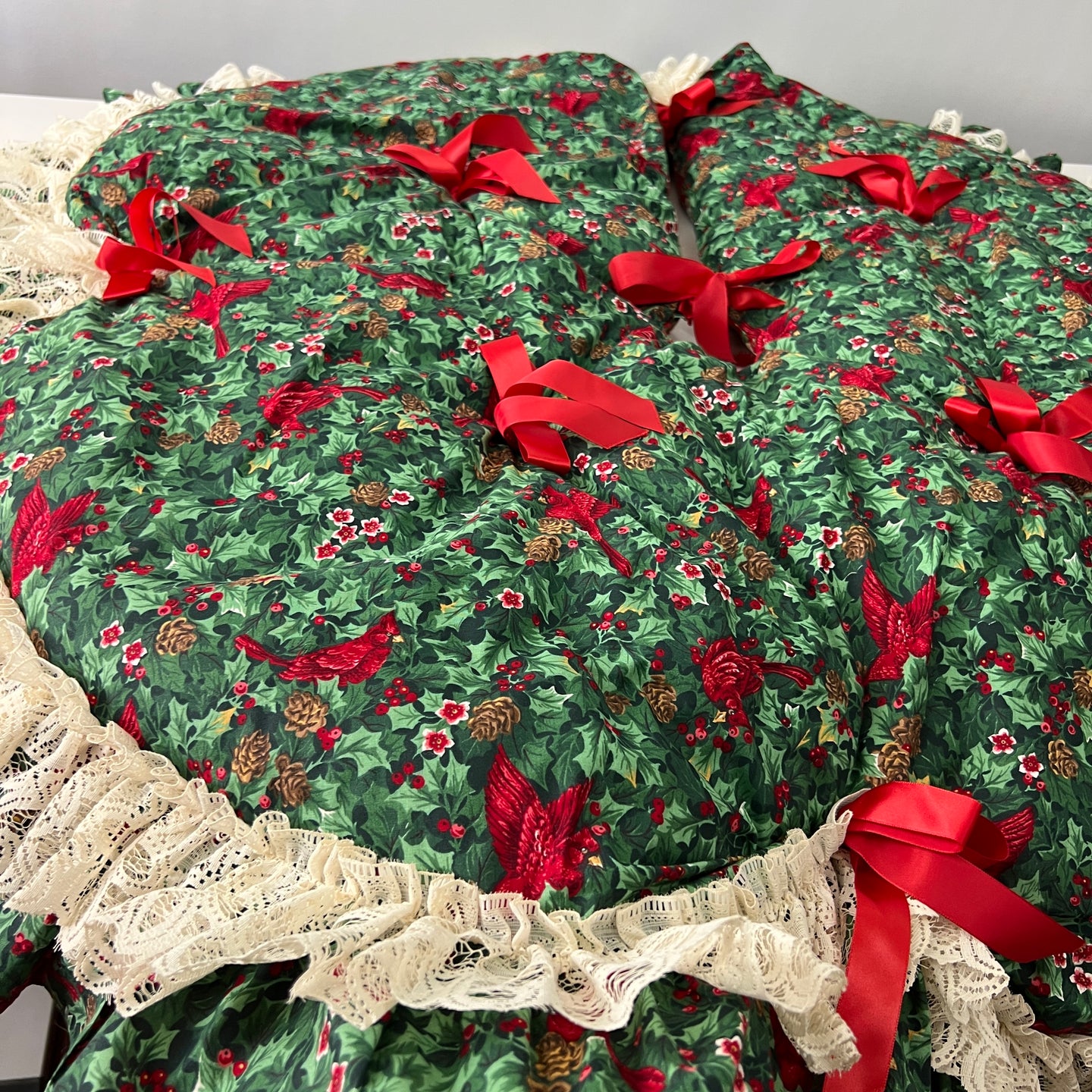 Handmade Double Sided Christmas Tree Skirt 50