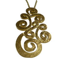 Load image into Gallery viewer, Vintage Ben Amun Pendant Necklace 24K Electroplated Gold 30&quot;
