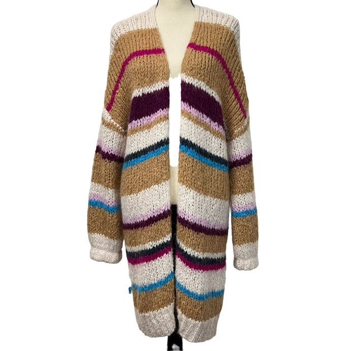 360 by Rocky Barnes Joanne Long Oversized Wool Blend Sweater Size Small