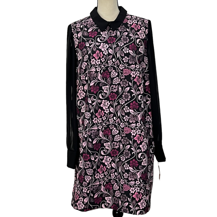 NWT Nanette Lepore Moody Romance Shift Dress Size 16