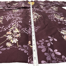 Load image into Gallery viewer, Purple Floral Kimono Robe Size Large
