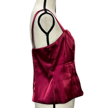 Load image into Gallery viewer, Y2K Metallic Women Red Blazer and Tank Set Size 10
