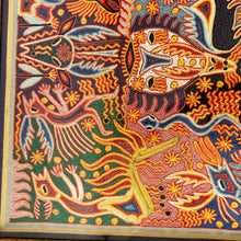 Load image into Gallery viewer, José Benítez Sánchez Original Huichol Yarn Painting Signed  25 x 25&quot;
