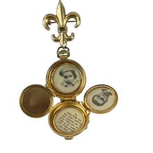Load image into Gallery viewer, Coro Pegasus Heart Locket 4 Photo Brooch
