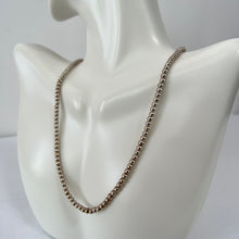 Load image into Gallery viewer, Vintage Italian Silver Bead Necklace 16&quot;

