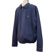 Load image into Gallery viewer, Vintage Polo Ralph Lauren Navy Blue Harrington Jacket Size Large
