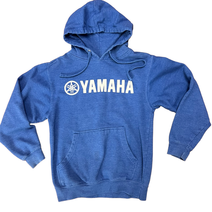 Yamaha Blue Hoodie Size Small. Chest 38 inches. 55% cotton 45% polyester. RN 99052. Yamaha, Team Blue. Brap brap.  Pre-owned condition.  Processed within 1 business day (not included in shipping carrier’s estimated arrival time). Tracking uploaded immediately upon shipment.