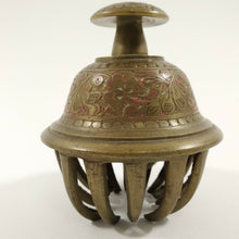 Load image into Gallery viewer, Vintage Brass Bell Heavy Solid Brass  3-3/4&quot; H x 3-1/4&quot; W
