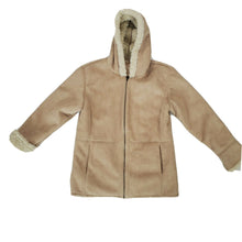 Load image into Gallery viewer, Faux Shearling Jacket, Beige Size Medium by New York
