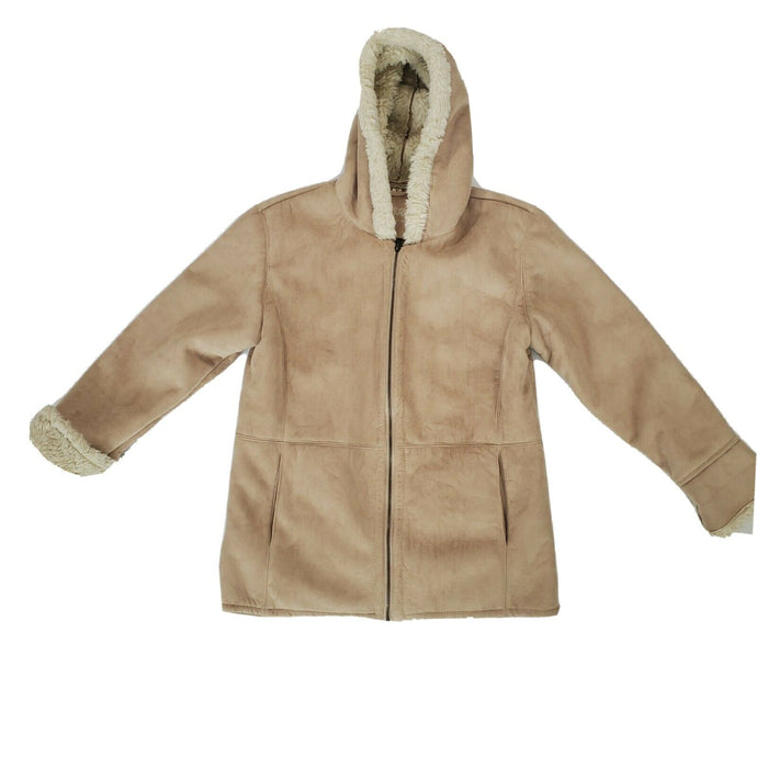 Faux Shearling Jacket, Beige Size Medium by New York